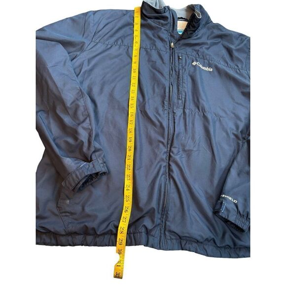 Columbia Men's Omni-Shield Windbreaker Jacket Navy Blue Size L - Picture 6 of 10